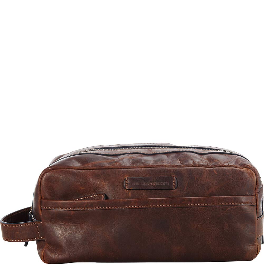 FRYE Men's Logan Large Travel Dopp Kit, Dark Brown, One Size