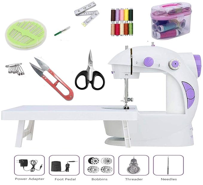 Appigo Sewing Machine for Home Tailoring with Table and Sewing Kit Box Accessories