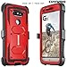 COVRWARE Aegis Series case for LG G5 with Built-in Screen Protector Heavy Duty Full-Body Rugged Holster Armor Case Belt Swivel Clip Kickstand, Red