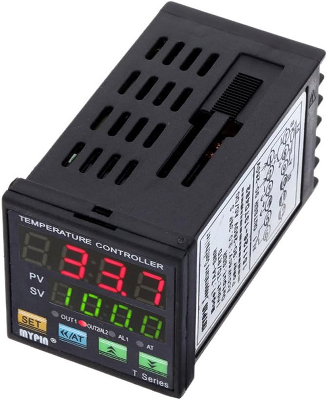 Flushzing MYPIN TA4-SNR Temperature Controller Dual Digital F/C PID Thermostat SSR Control Output Alarm