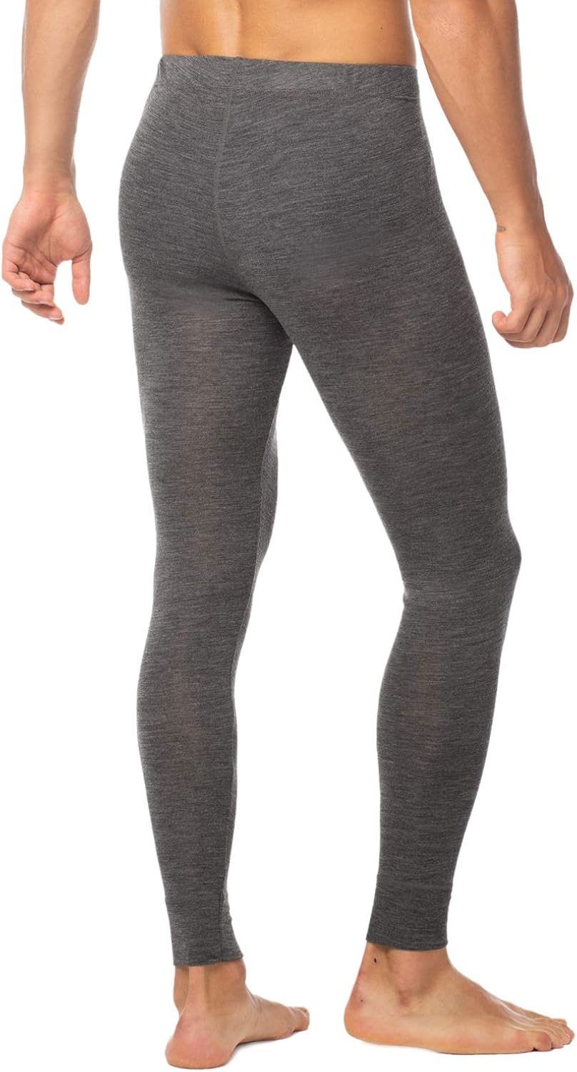 LAPASA Men's 100% Merino Wool Thermal Underwear Pants Long John Leggings Base Layer Bottom M30 at  Men’s Clothing store