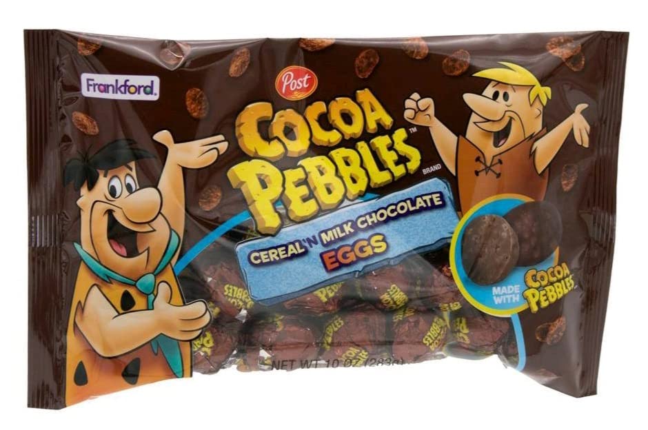 Frankford Cocoa Pebbles Cereal N Milk Chocolate Eggs Easter Candy 10