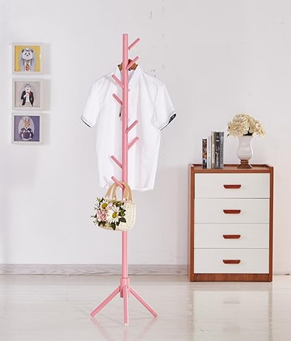 Storage Organization Waterproof Wooden Coat Racks Coat Stand