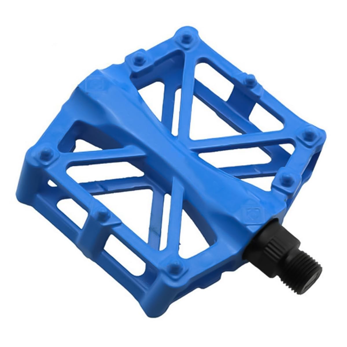 VOANZO Bike Pedals, Bike Bicycle Pedals Aluminum Antiskid Durable Mountain Bike Pedals, MTB BMX Cycling Bicycle Pedals (Blue)