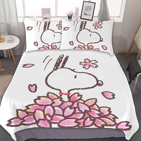 Amazon スヌーピーン スリーピースベッド ベッドカバー 掛け布団カバー 枕カバー 寝具セット 布団カバー カップル掛け布団カバー ザフー 柔らかい 快適な ジッパー 室内装飾 掃除可能 ユニセックス ファッション 寝具カバーセット オンライン通販