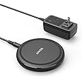 Anker Wireless Charger with Power Adapter, PowerWave II Pad, Qi-Certified 15W Max Fast Wireless Charging Pad for iPhone 13/12/11, Galaxy S20/S10/Note20 & More