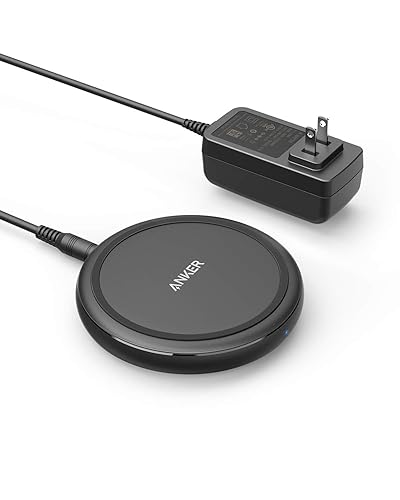 Anker Wireless Charger with Power Adapter, PowerWave II Pad, Qi