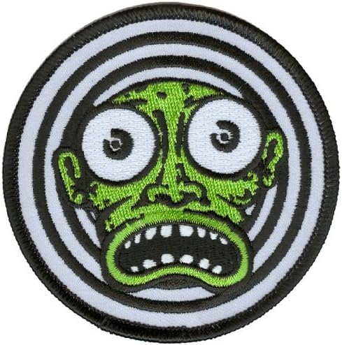 Kalynn Campbell - Lowbrow Green Face - Embroidered Patch