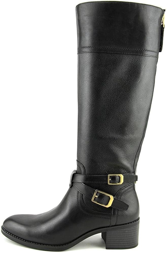 franco sarto wide calf leather boots