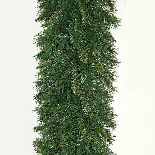 High Quality Plain Spruce Artificial Christmas Garland 9ft (2.7m) long with 14" (35cm) wide tips