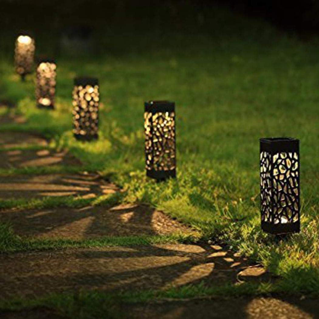 bommon Hohl Solar Lawn Lights Outdoor wasserdichte LED Einbauleuchte für Yard Path Path Lights
