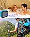 Infinilla Waterproof Bluetooth Speakers, Portable Wireless Speaker for Outdoor, Shower, Beach and Golf, 12 Hour Playtime with FM Radio, Mic, NFC and SD Card Slot - Blue
