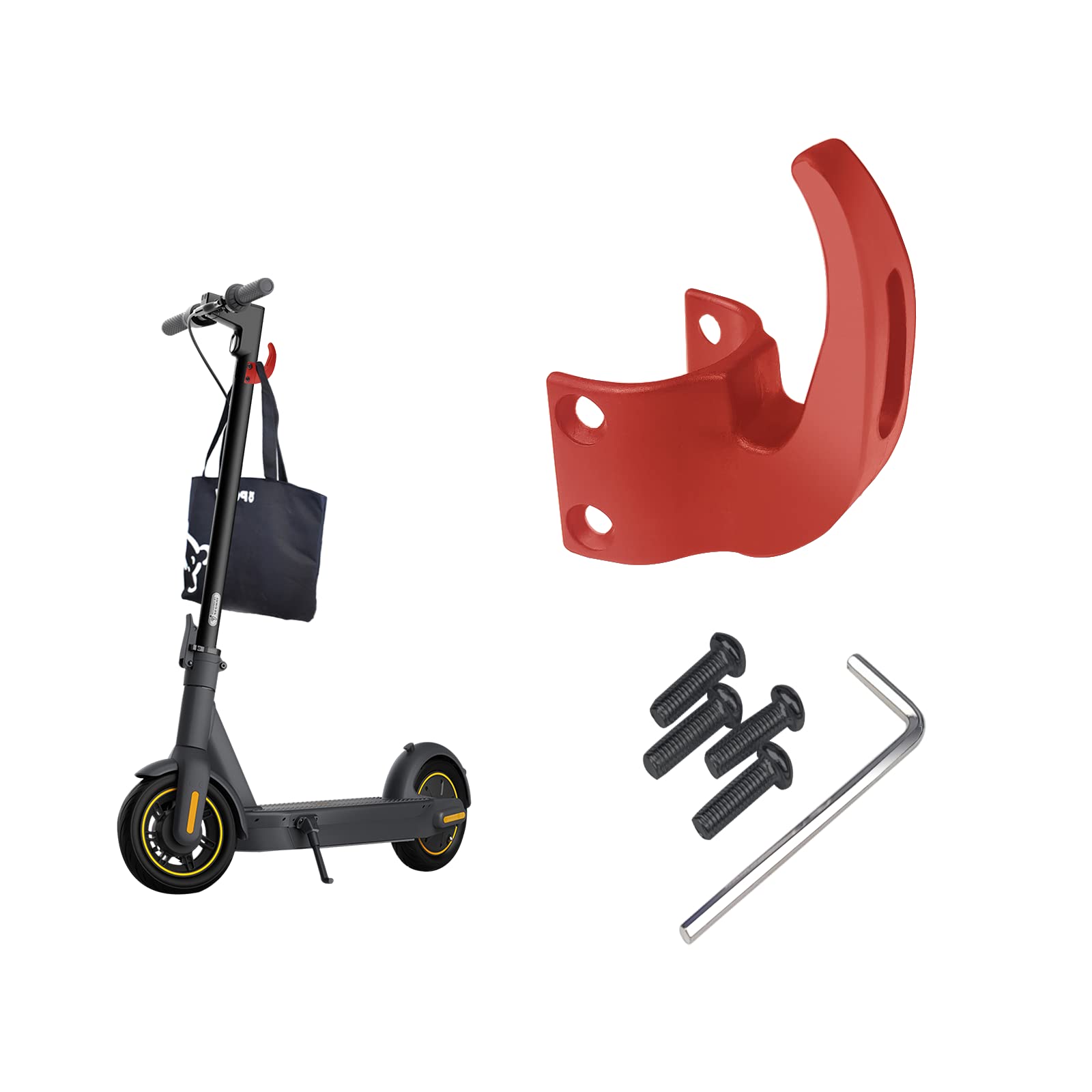 SWAUSWAUK Hook for Ninebot Max G30 Electric Scooter, e Scooter Accessories for Ninebot Max G30 Series (Red)