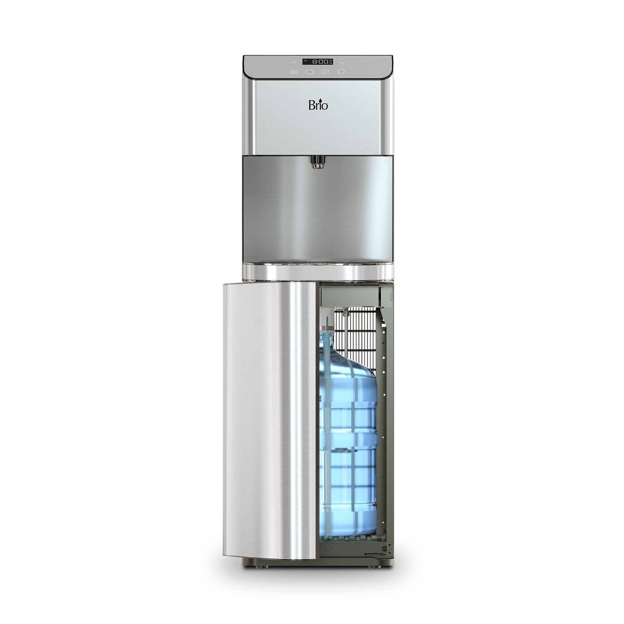 Photo 1 of ***UPDATED 5/1**Brio Moderna Bottom Load Water Cooler Dispenser - Tri-Temp, Adjustable Temperature, Self-Cleaning, Touch Dispense, Child Safety Lock, Holds 3 or 5 Gallon Bottles, Digital Display and LED Light