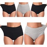 Amazon.com: Ropa interior para mujer, de algodón, a media cintura, no marca  los rollitos, cobertura completa, calzones para mujer, lencería, ropa  interior para mujer, paquete con varias unidades : Ropa, Zapatos y