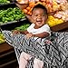 Skip Hop Compact 2-in-1 High Chair/Shopping Cart Cover, Zig Zag Zebra, Multi