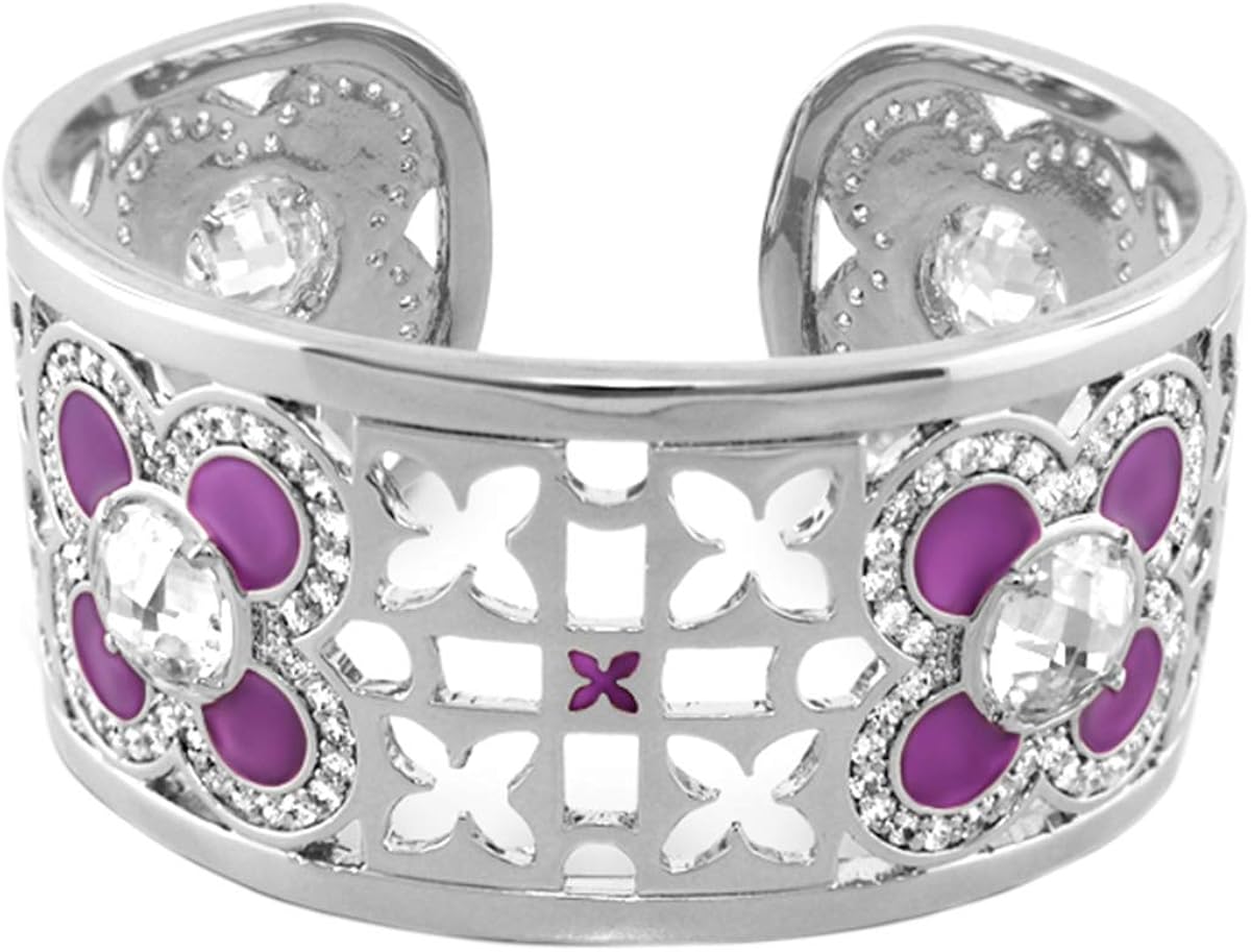 Lauren G. Adams Floral Knight Cuff Bangle