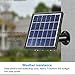 Skylety Solar Panel with Security Wall Mount Compatible with Ring Spotlight Cam Only, 5 m/ 16.4 ft Cable with Barrel Connector, 5 V/ 3.5 W (Max) Output, Without CAM, Black