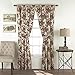 Waverly Norfolk Modern Farmhouse Floral Rod Pocket Back Tab Curtains for Windows in Bedroom, Kitchen, or Living Room, Double Panel, 100