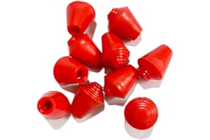 LEONARK Fencing Practice Sword Tips Foil/Epee Rubber Replacement Tips (for Practice Blades only) - Pack of 10