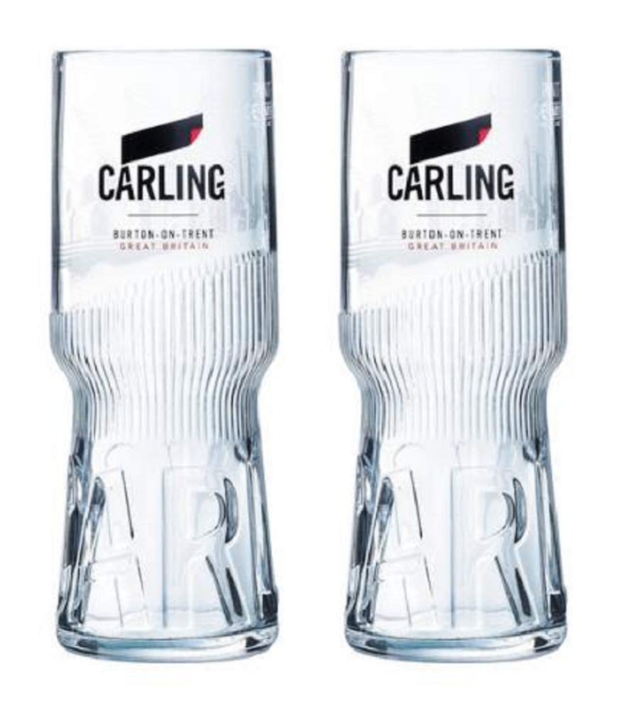 Carling Pint Glasses CE 20oz / 568ml (Set of 2)