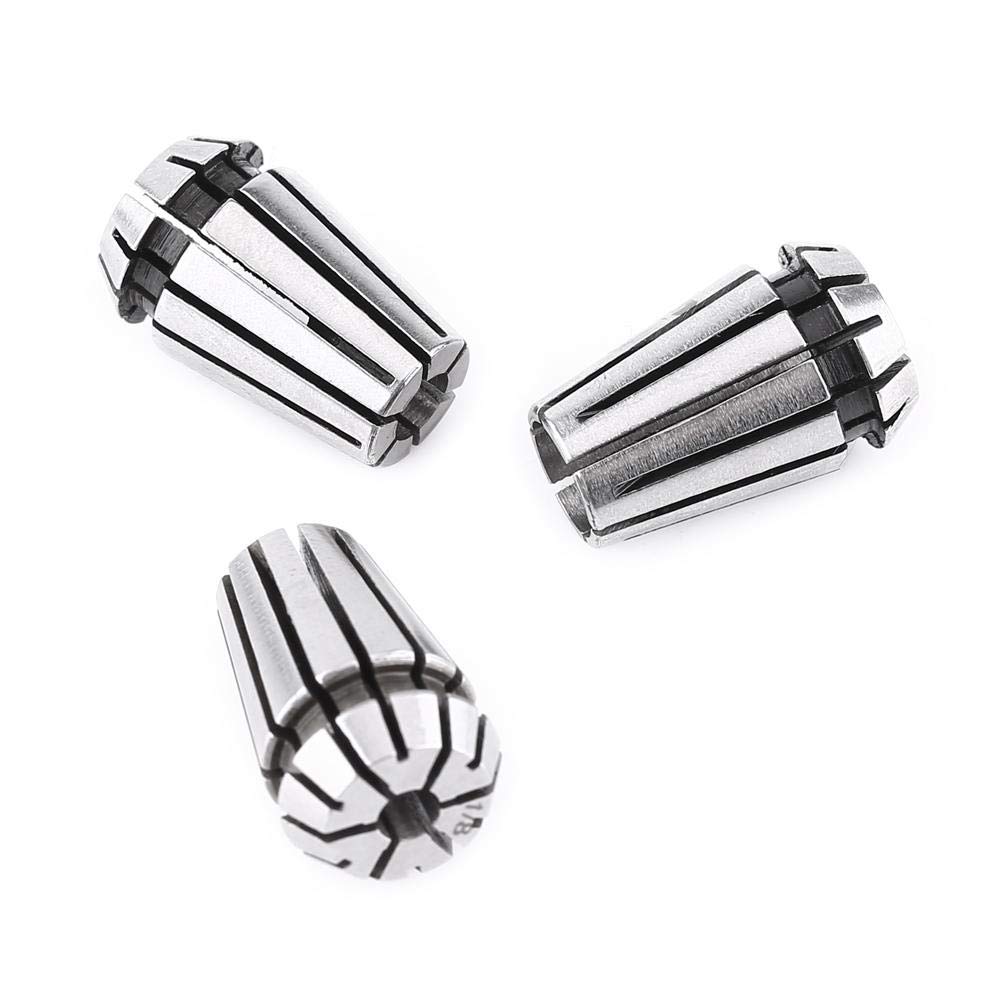 Set Di 2 Pinze ER16 1/8 E 1/4 Di Pollice In Acciaio – Mandrino Portapinze Per Tornio CNC E Fresatura