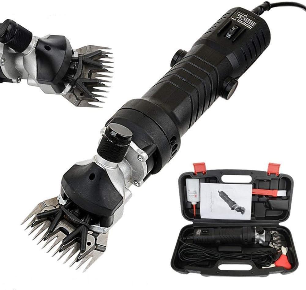 SHEARH Electric Wool Shear Hair Shearing Clippers 350W Heavy Duty Animal 6 Speed 110/220V Grooming Clippers for Pet Shaving Fur Wool in Sheep Goats Cattle Farm Livestock