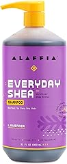 Alaffia EveryDay Shea Shampoo - Normal to Very Dry Hair, Helps Clean with Shea Butter and Coconut Oil, Fair Trade, Lavender, 
