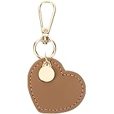 GALPADA Leather Heart Keychain: Fashion Leather Keychain, Heart Key Ring Bag Charm, Car Key Purse Accessories Charms