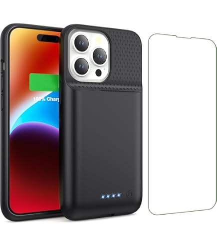 Amazon.com: Battery Case for iPhone 14, Upgraded 10000mAh