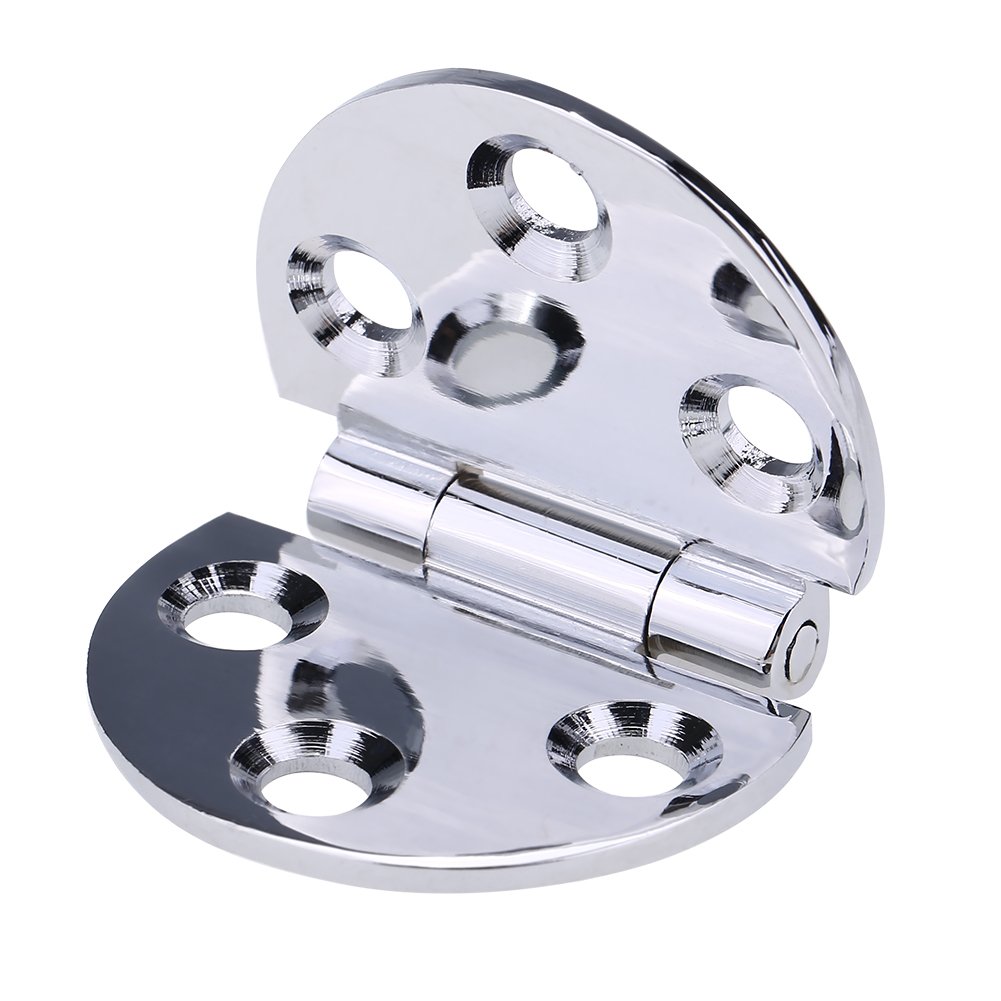 2Pcs 180 Degree Copper Hinges Flip Top Hinge Round Hinge for Folding Tabletop Sewing Machine Table Furniture