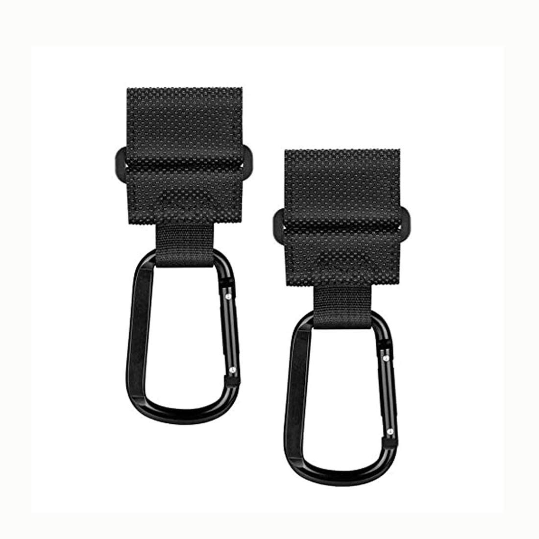 Shiwaki 2Pcs Multi-Purpose Webbing Hook,Carabiner Hook for Your’s Stroller Pram, The Same Applies To Homes, Gardens, Offices, Outdoors, etc