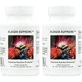 Supreme Nutrition Albizia Supreme, 90 Pure Silk Tree Bark Vegetarian Capsules (90 Count (Pack of 2))
