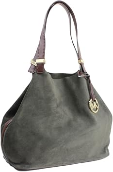 michael michael kors brown leather colgate grab bag