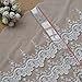 off-white 2 Yards 11-7/8 inches Three Layers Cotton Embroidered Mesh Lace Trim Dress Costumes Supplies