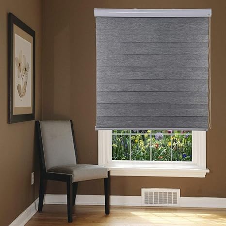 Buy S N Craft Polyester Zebra Blind Day And Night Blinds Curtains