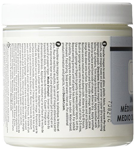 image for Deco Art Image Transfer Medium Paint, 8-Ounce, Clear, White