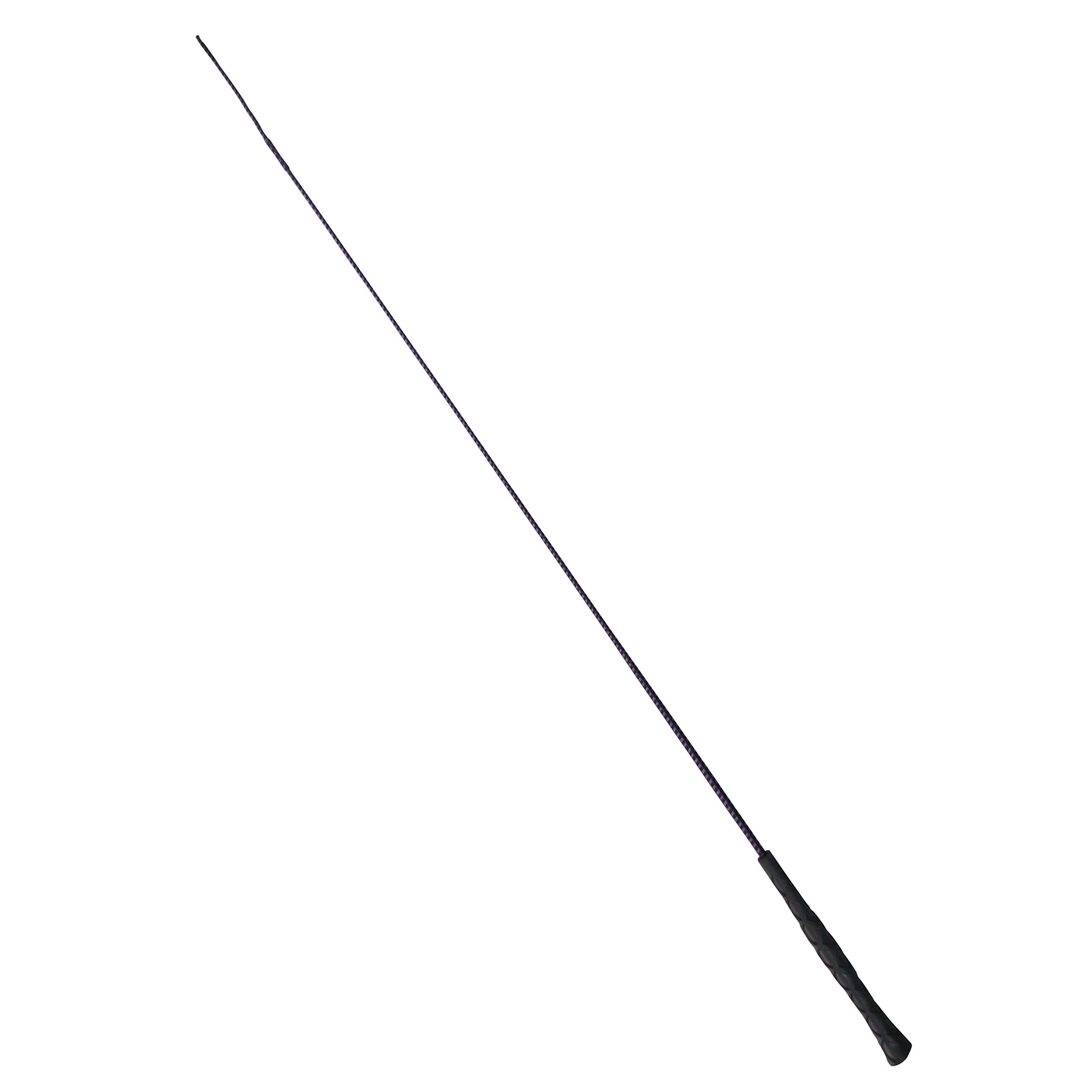 Snowbee Horse and Pony Braided Dressage Whip, Black Equestrian Horse Riding Whip With Diamond Handle and Thicker Nylon Lash – Size 110cm