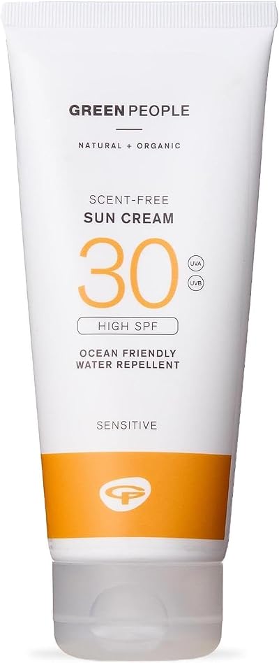 GreenPeople Scent Free Sun Cream SPF30 Travel Size 100ml for Sensitive Skin