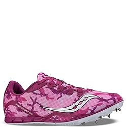 Saucony Women's Vendetta Track Shoe, Pink/White, 10