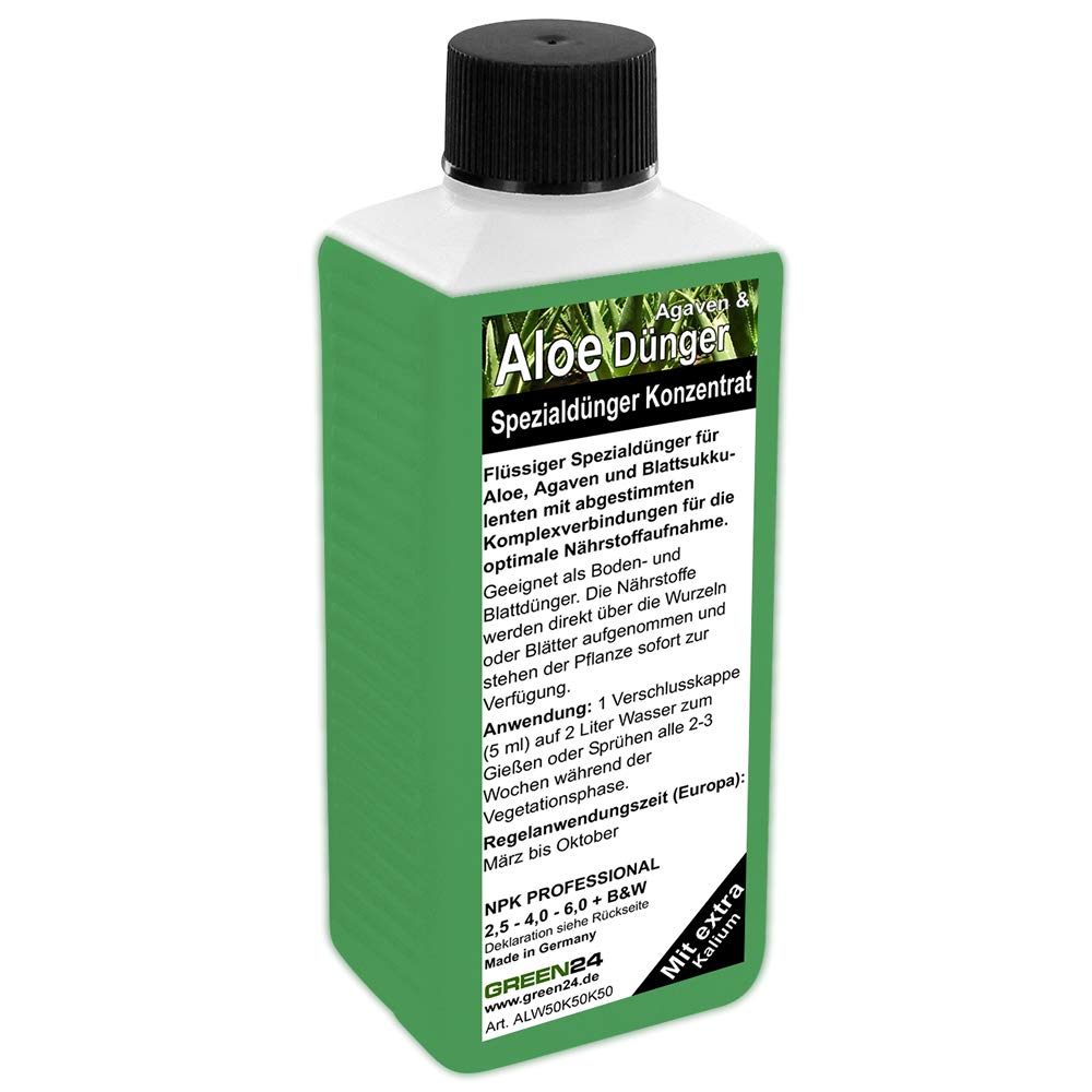 GREEN24 Aloe Agave Liquid Fertilizer HighTech NPK, root and foliar fertilizer - Professional Plant Food