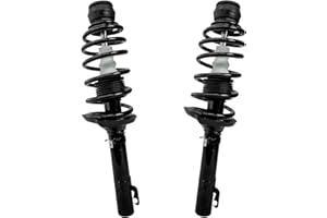 Detroit Axle - Front Struts for 1999-2005 Volkswagen Jetta 1998-2010 Beetle 1999-2006 Golf Complete 2 Struts with Coil Spring