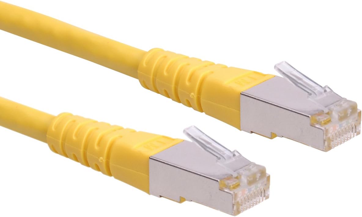 Roline S/FTP (PiMF) Patch Cord, Cat.6, Yellow, 5.0 m
