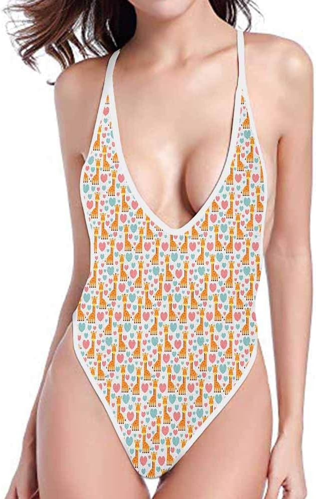 kjhep lk Siamese Low-Cut Swimsuit Bikini Underwire Pink