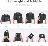 Flintronic Lightweight Travel Gym Duffel Foldable 50L Wet Dry Black view 4