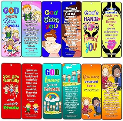 Children Of God Bible Verses Bookmarks Cards 60 Pack Great Way For Kids To Learn The Scriptures And Understand That They Are God S Children Buy Online At Best Price In Uae