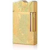 JTDunant Sanji One Piece Brass Lighter with Iconic &ldquo;Ping&rdquo; Sound | Luxury Anime Gift for Men, Adjustable Soft Flame, Refillable Butane, Sleeping Mermaid Collectible