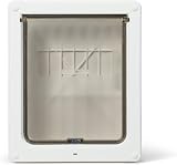 Dog Mate Lockable Medium Dog Door 215 Flap UPVC Wood White view 4