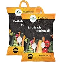 TrustBasket Enriched Organic Earth Magic Potting Soil Fertilizer for Plants