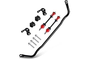 FuseRish 55398938AC Front Suspension Stabilizer Bar and K80894 Sway Bar Links with Bushing Kit Compatible with 2009-2010 Dodge Ram 1500, 2011-2018 Ram 1500, 1500 Classic 2019-2022 Replace 55398938AB